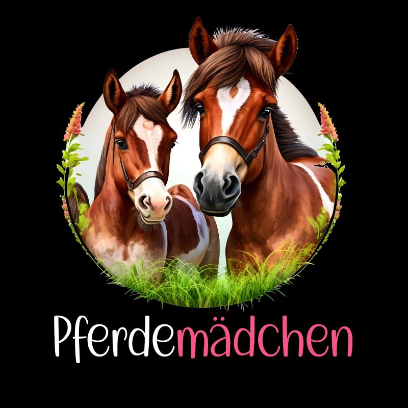 Pferdemädchen Pferdeshirt Pferd Reiterin Mädchen