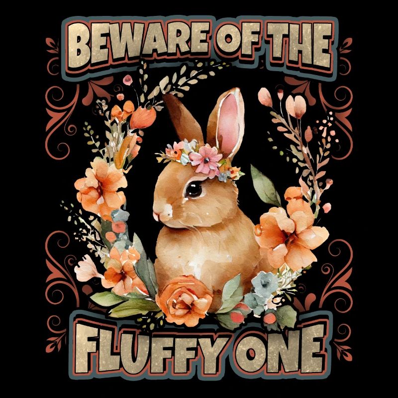 Rabbit Saying, Kawaii Illustration Rabbit Rabbit Rabbit