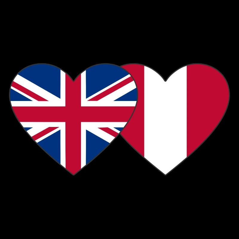 Angleterre Pérou Drapeau du Cœur