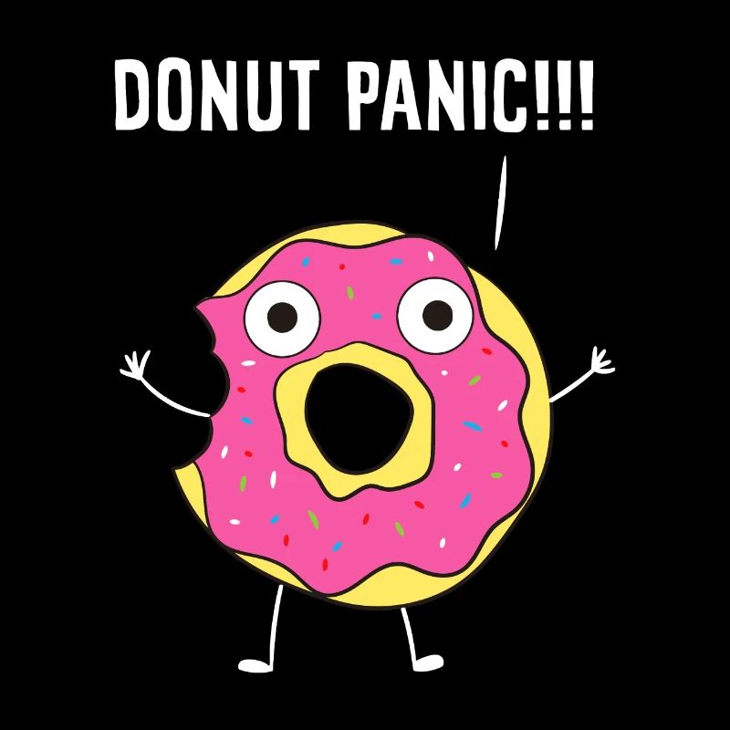 Doughnut Donut Panic No Panic Funny Donuts