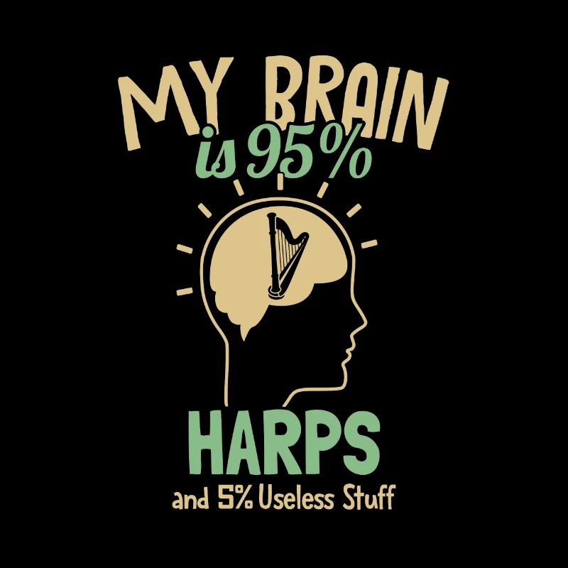 My Brain is 95% Harps Harfenmusik Harfe