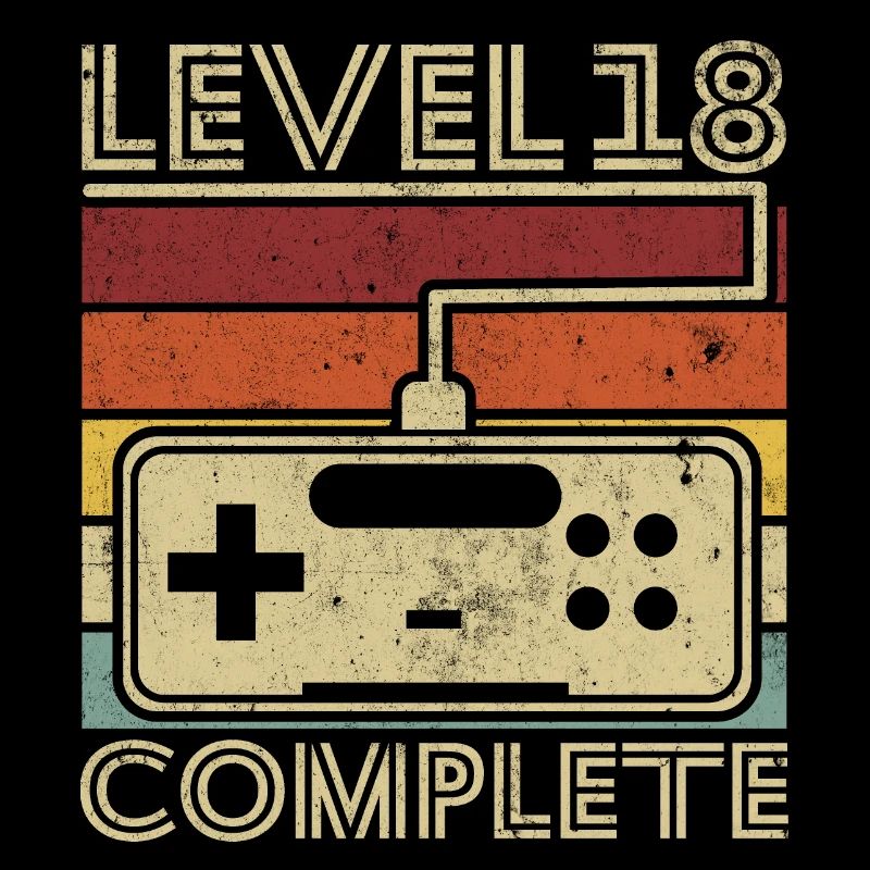 Level 18 complete Gift 18 years Birthday