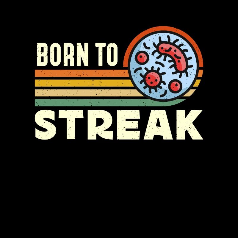 Microbiologiste Born To Streak Retro Laboratory