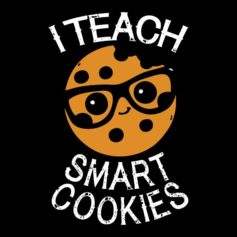 lustiger lehrer ich unterrichte smart cookies nerd tee