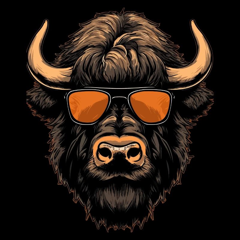 Lunettes de soleil cool à bison
