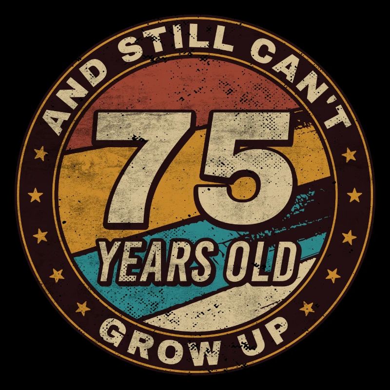 75th Anniversary Gift Retro 75th Birthday