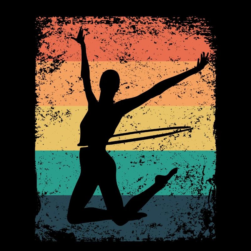 Gymnast Mature Retro Rhythmic Gymnastics