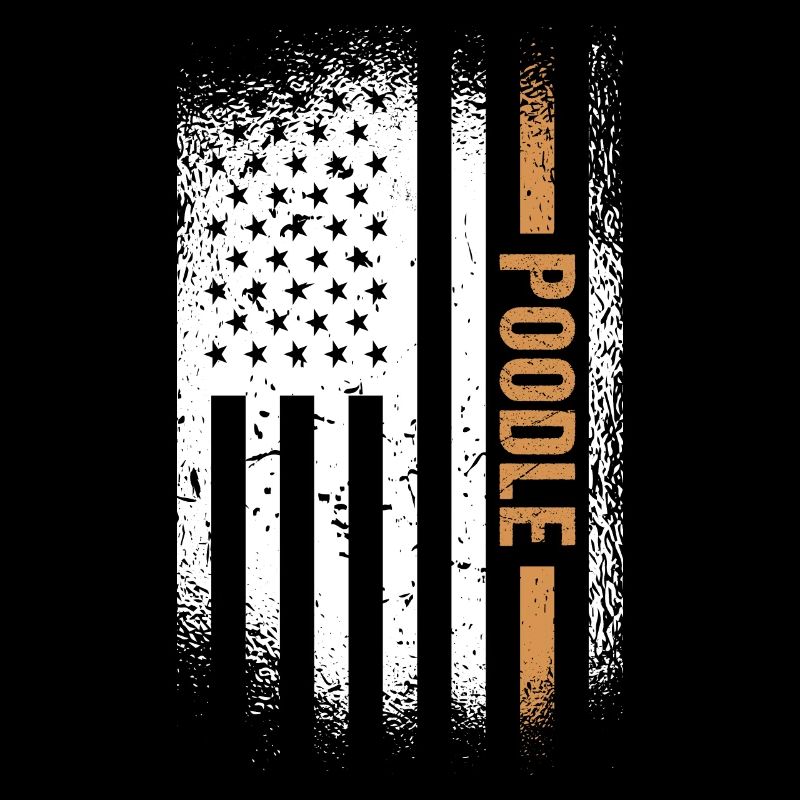 Caniche Us Flag