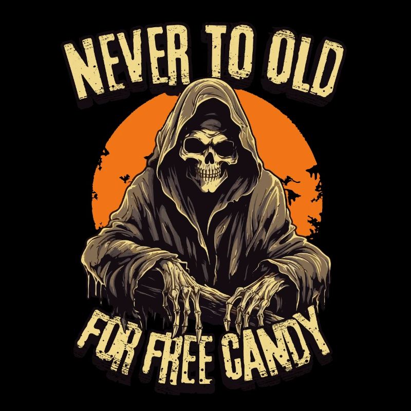Grim Reaper Halloween Vollmond - Süßes oder Saures