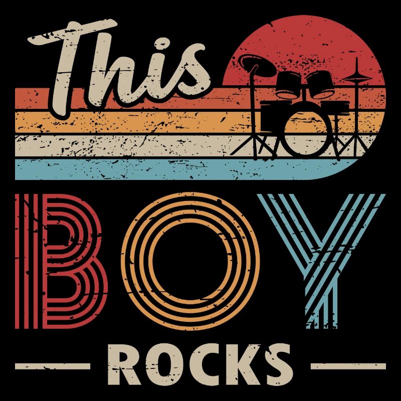 Schlagzeug Junge Rockt Drummer