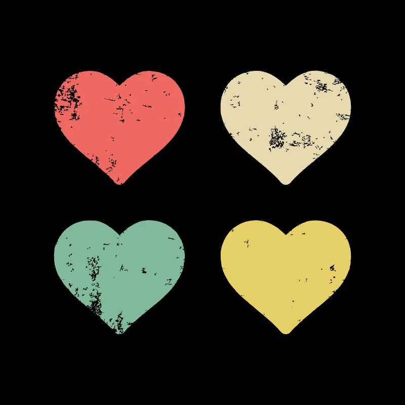 Hearts Pattern Saint-Valentin Mignon Love V-Day