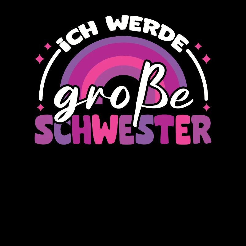 Große Schwester Regenbogen Süßes Geschwister 2024