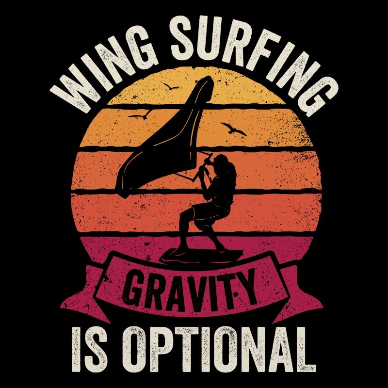 Gravity is optional wing foil wingsurfing