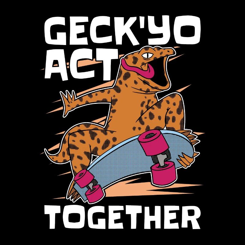 Gecko léopard 'Yo agir ensemble reptile animaux