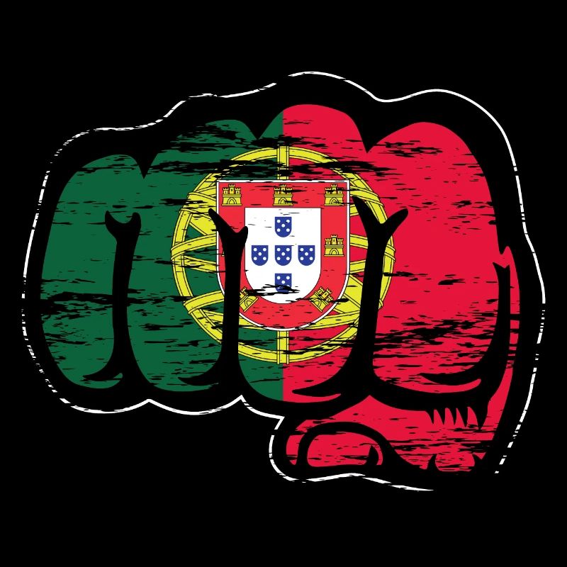Drapeau du Portugal Poing à main utilisé