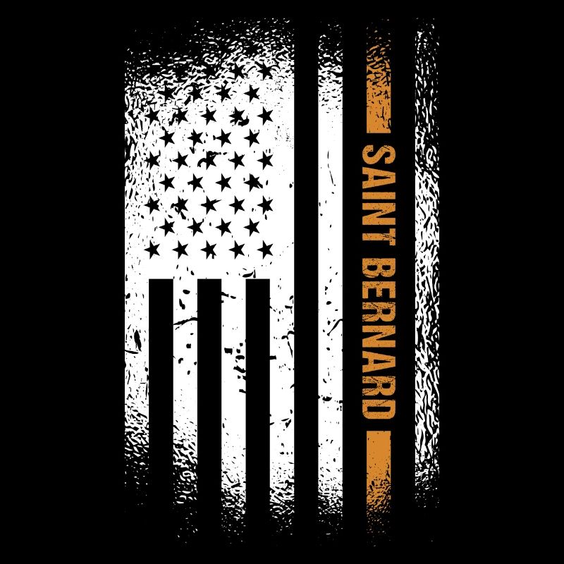 Saint Bernard Us Flag