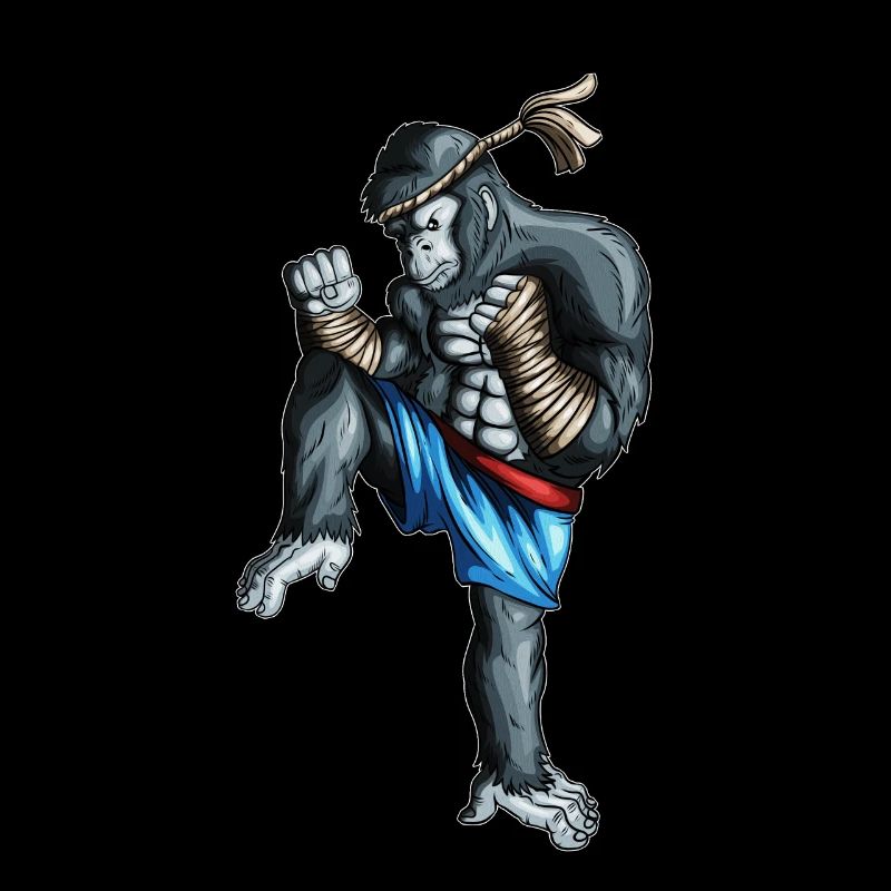 Kickboxing Monkey Orangutan Kampsport Boxer Monkey