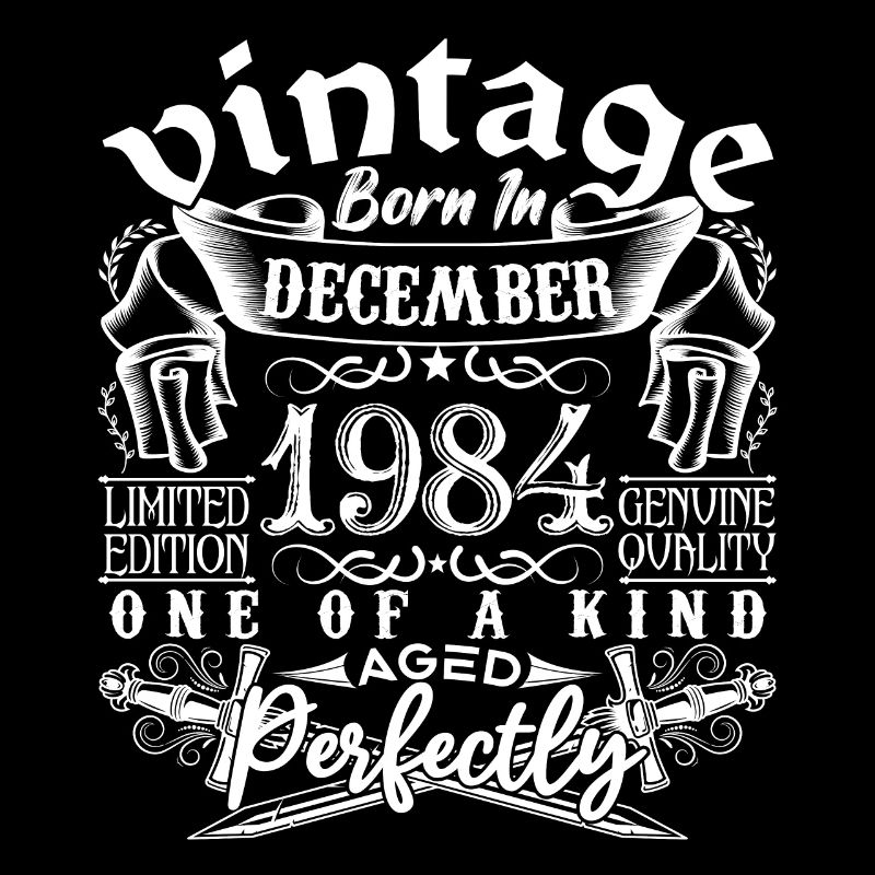1984 Dezember 1984 Geburtstag Dezember 1984
