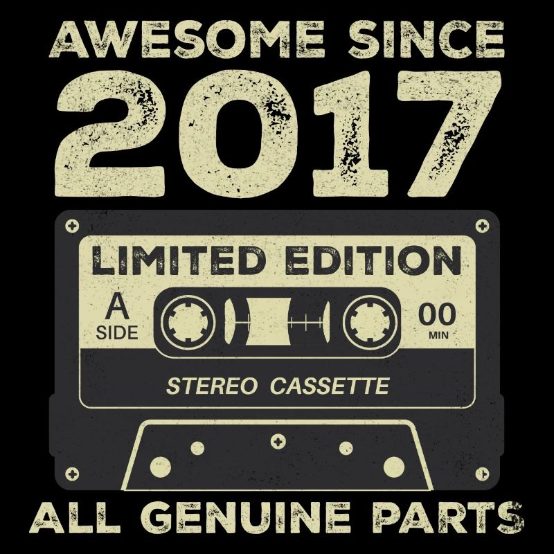 2017 Birthday Born in 2017 Vintage Retro