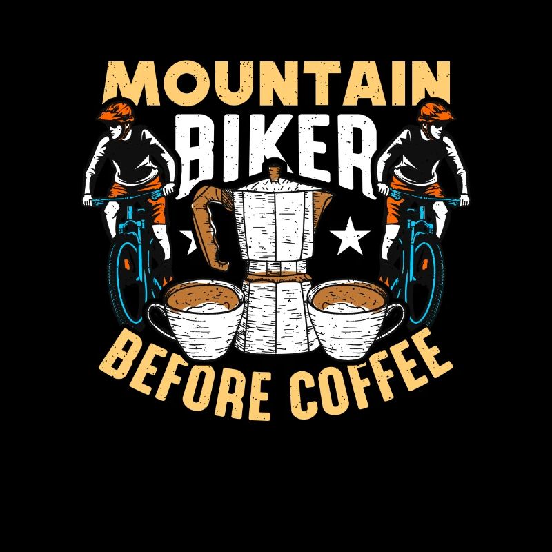 Mountain Biker Before Coffee Cycling Coffee Lover