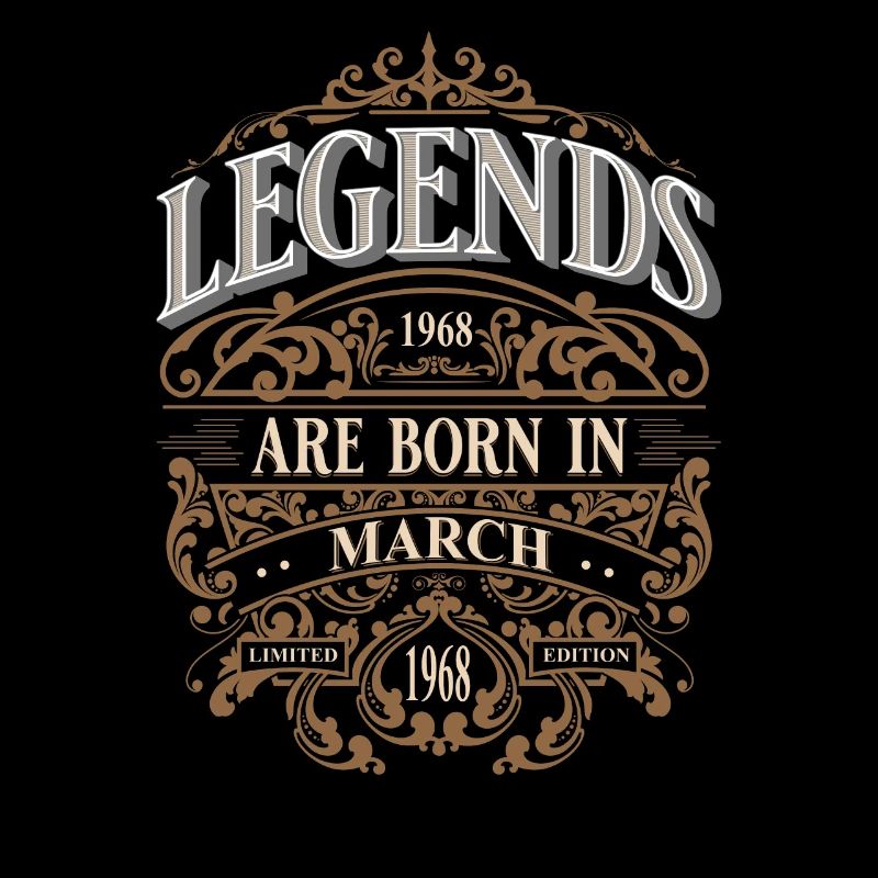 1968 Mars Naissance Anniversaire Année de naissance