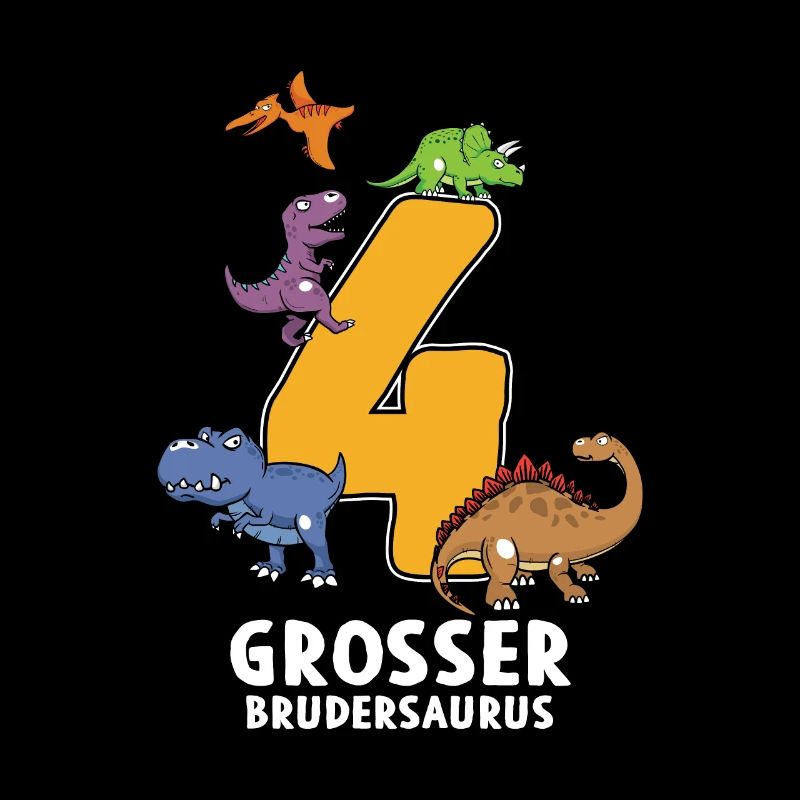 4 ans d’anniversaire Brudersaurus Dino