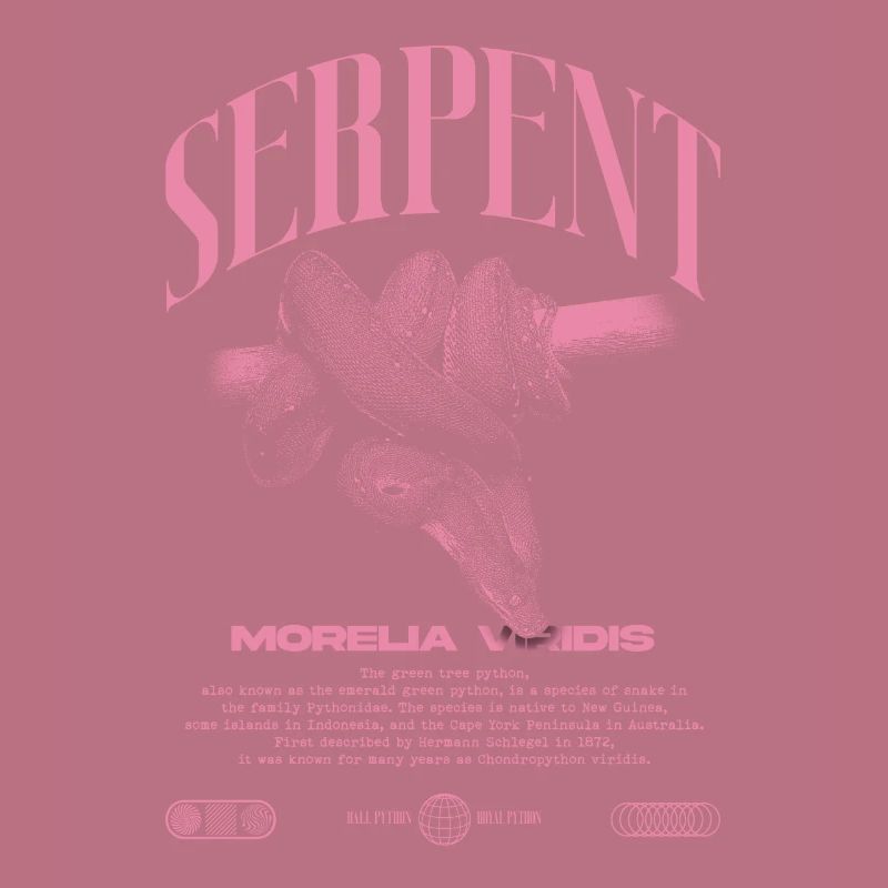 Green Tree Python Modern Reptile Keeper Streetwear