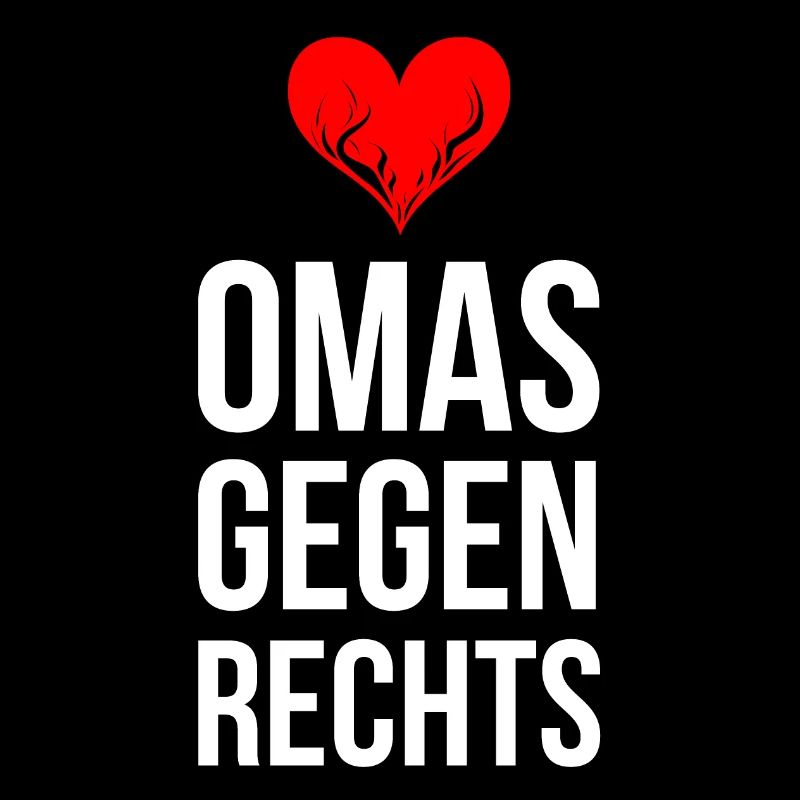 OMAS GEGEN RECHTS mit brennendem Herz