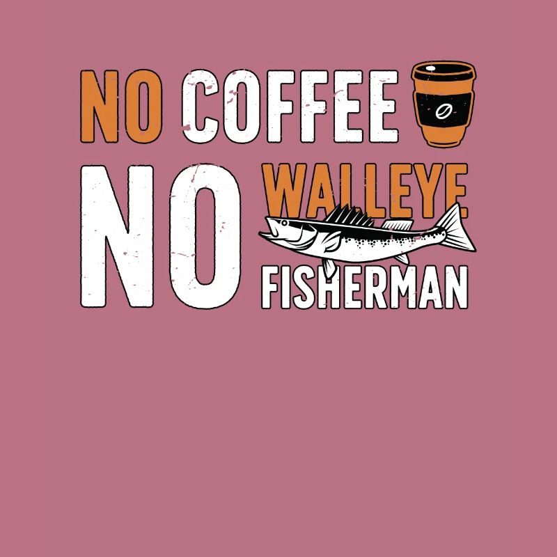 Pêcheur de doré Pas de café Pas de canne à pêche Café