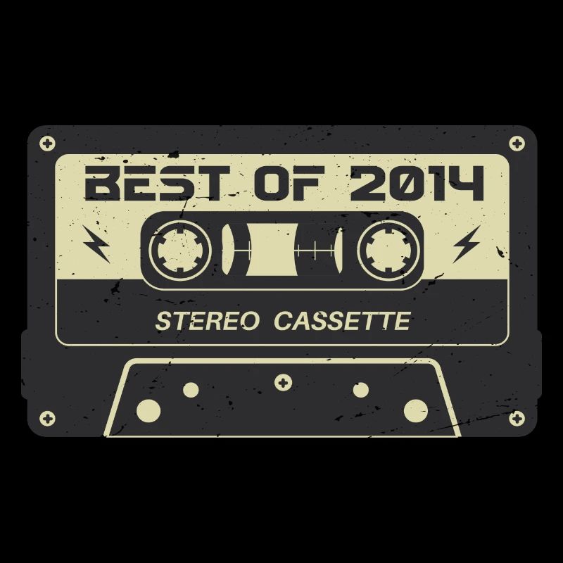 Retro Kassette 2014 vintage 2014 Geburtstag 2014