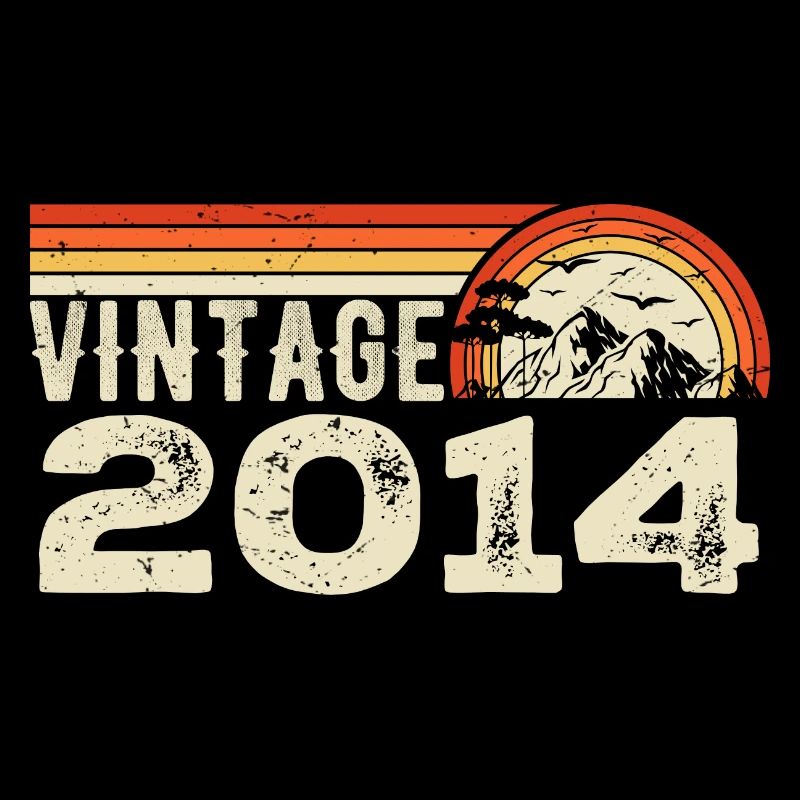 Vintage 2014 Retro 2014 Birthday Gift 2014