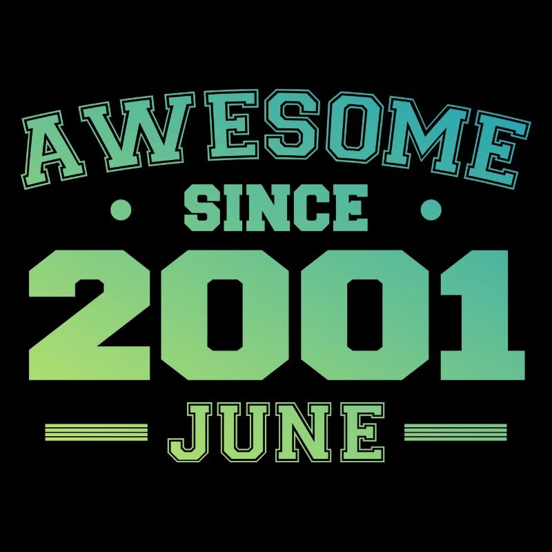 June 2001 Birthday Year 2001 June Gift 2001