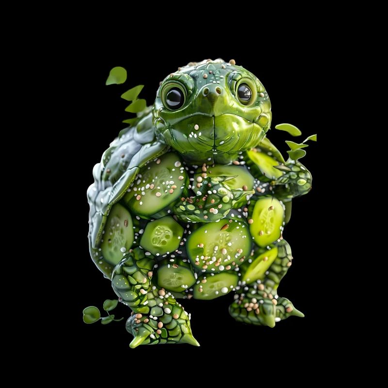 Salade de concombre tortue
