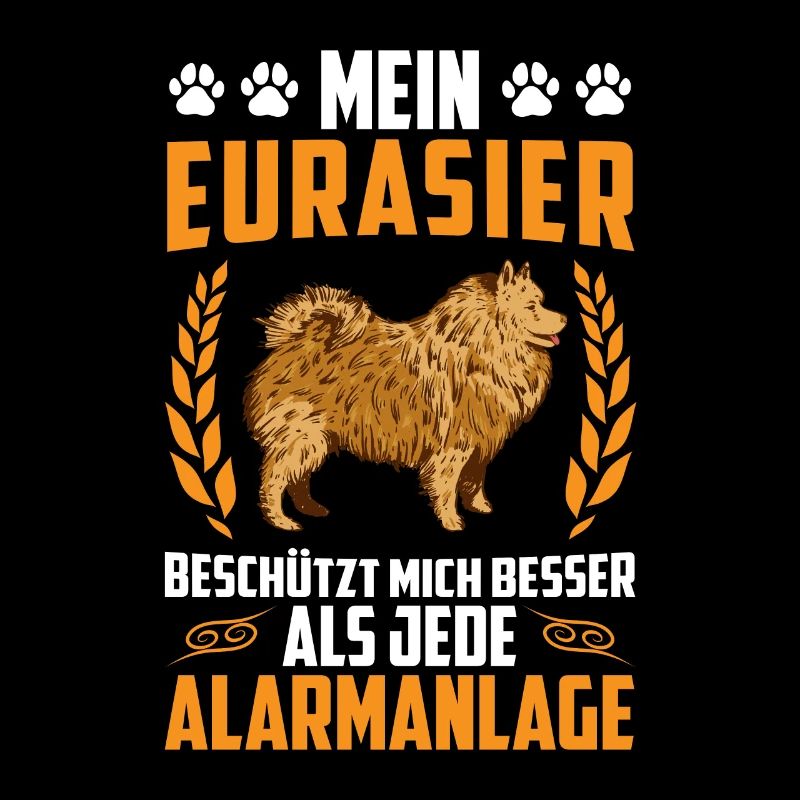 Eurasier ist besser als Alarm Eurasian Spitz