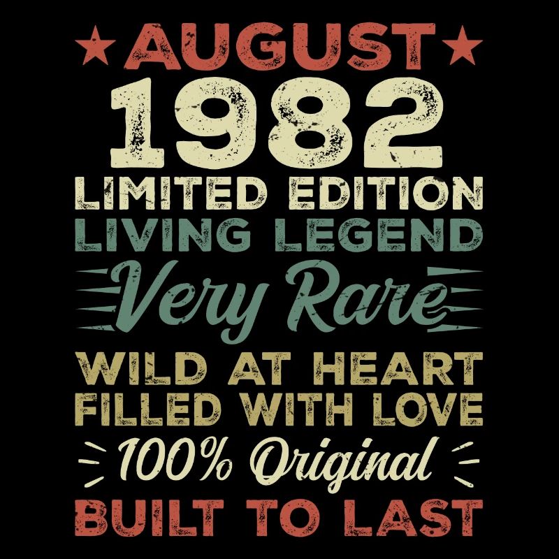 Août 1982 - Idée cadeau pour Août 1982 - 1982