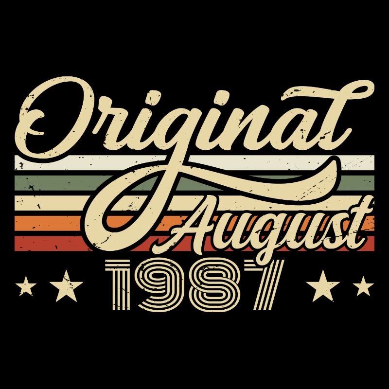 Août 1987 Anniversaire Août 1987 - Original 1987