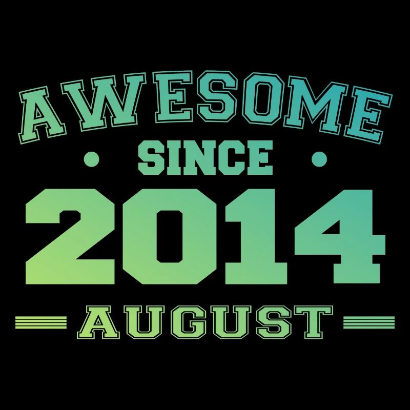 2014 Août Année Naissance Anniversaire Août 2014