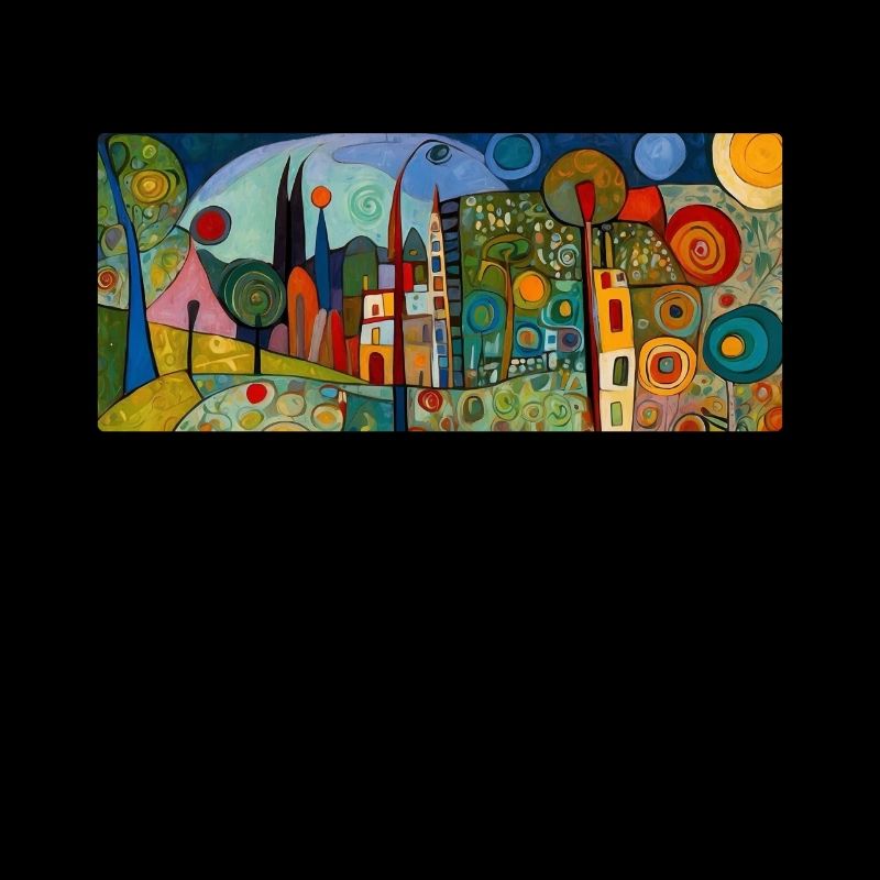 Design abstrait, moderne et coloré