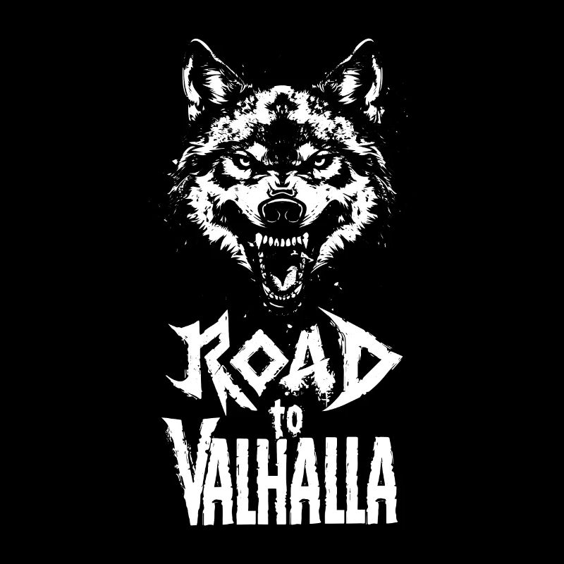 Route agressive du loup viking vers Valhalla