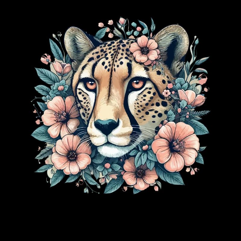 Guépard Fleurs de guépard
