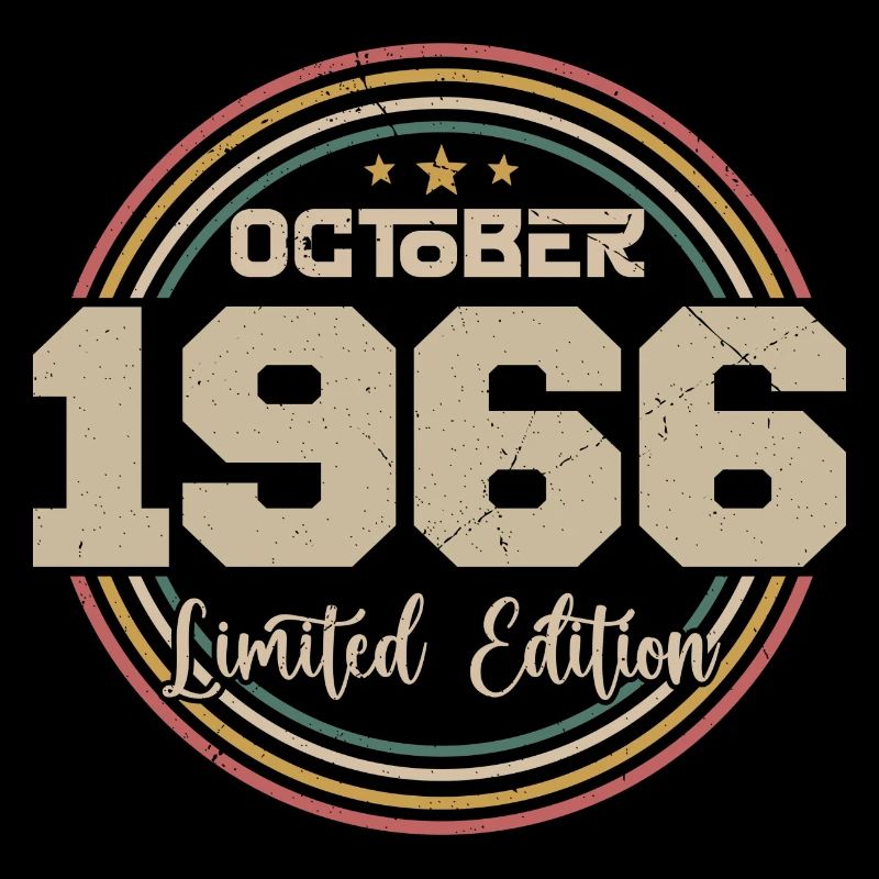 Né en octobre 1966 Retro Anniversaire Octobre 1966