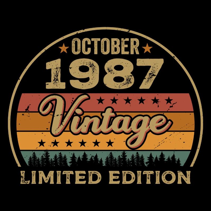 Millésime Octobre 1987 Cadeau d’anniversaire - 1987