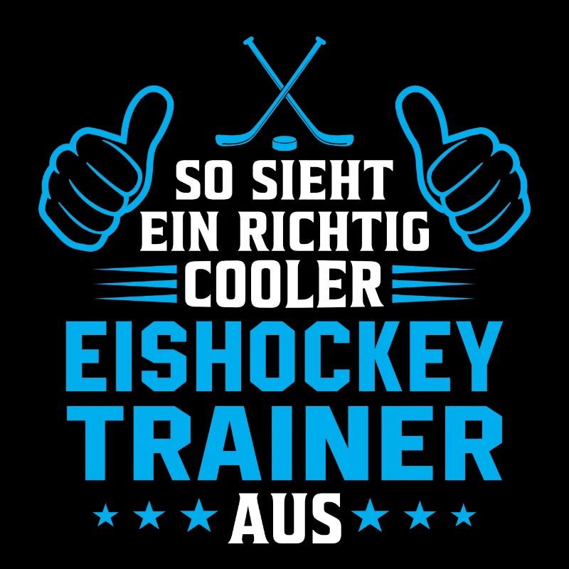 So sieht ein cooler Eishockey Trainer aus