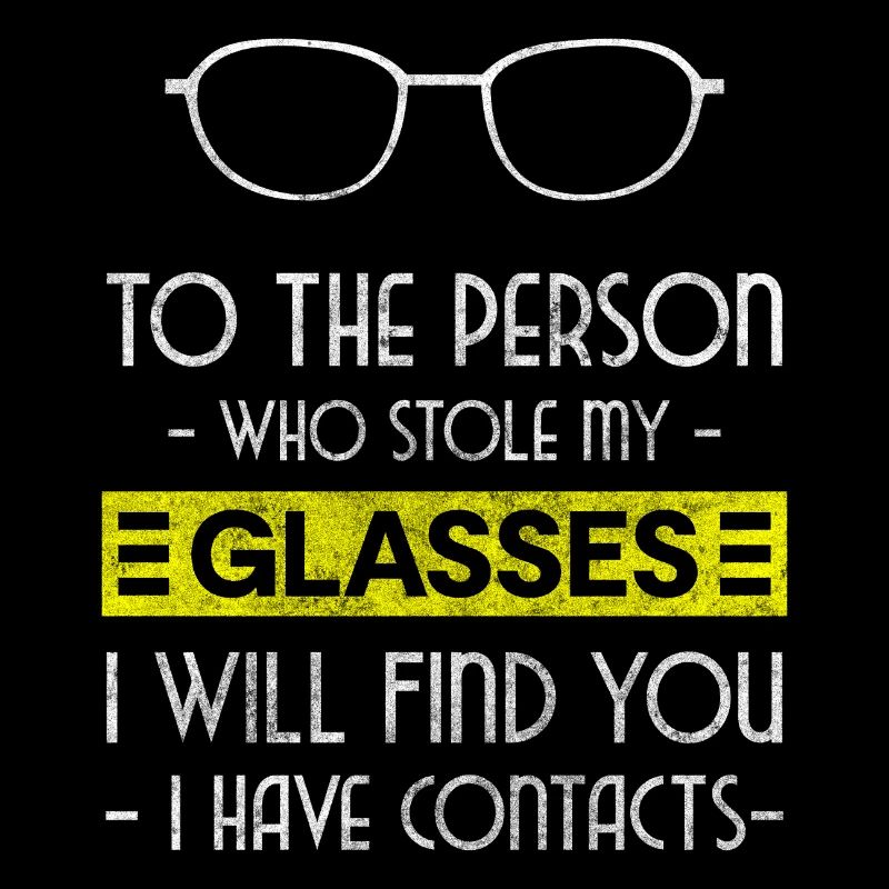 Spectacle wearer short-sighted luxury face
