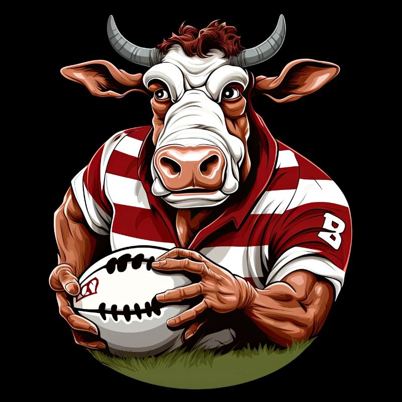 Rugby Player Cow