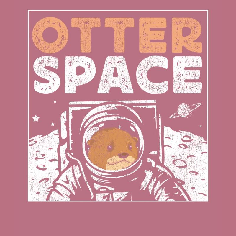 Otter Pun Space Science Astronaut