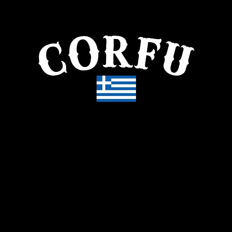 Corfou Grèce Drapeau grec Grec