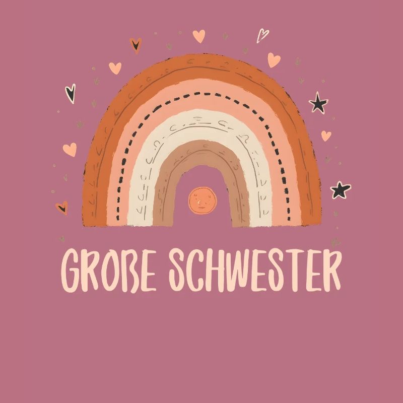 Große Schwester Regenbogen Boho