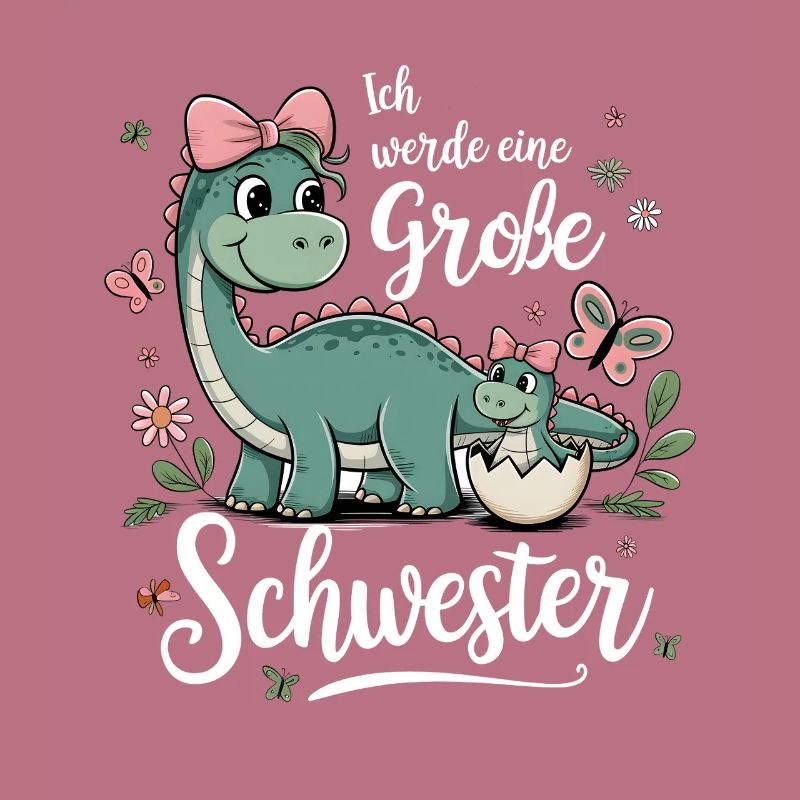 Ich werde eine große Schwester Dinosaurier