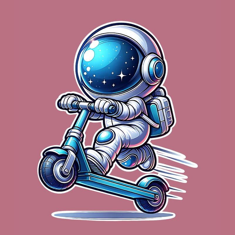 E-Scooter E-Roller Astronaut Scooter